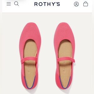 NEW IN BOX - Rothy’s Mary Jane’s in Pink 8.5